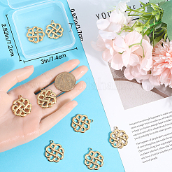 10 шт. ионное покрытие (IP) 201 подвески из нержавеющей стали STAS-BBC0003-12