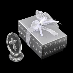 Крест из прозрачного стекла DJEW-R012-01