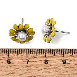 Boucles d'oreille en laiton émaillé&nbsp;KK-CBA8324-27P-02