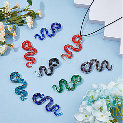 10шт. большие подвески в технике лэмпворк ручной работы&nbsp;LAMP-HS0001-11