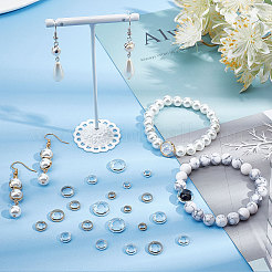 64шт 8 латунные рамки для бусин KK-CN0001-74