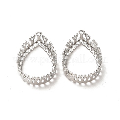 Support à cabochon en laiton&nbsp;KK-G443-02B-P