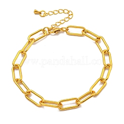 Donna Oro Color Cuore Collegamento Chain Bracciale con