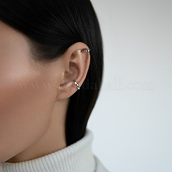 S925 серьги-манжеты из стерлингового серебра для женщин JJ9290-2