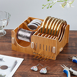 DIY-Klebebandspender aus Kupferfolie aus Holz&nbsp;AJEW-WH0270-375B