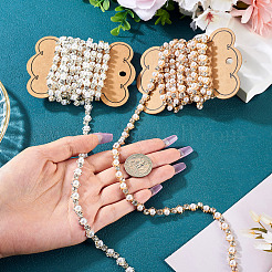 2 шт. 2-цветные железные цепочки-чашки со стразами FIND-TA0008-01