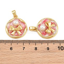 Pendentifs d'émail en laiton &nbsp;KK-CBAEBFB-16G-02