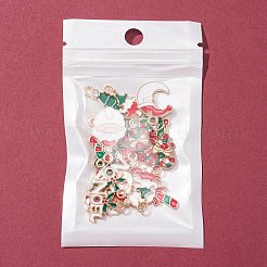 24 шт. 12 стильные рождественские тематические экологически чистые эмалированные подвески из сплава ENAM-FS0001-30