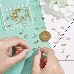 40 шт. 4 латунных наконечника для бусин KK-UN0001-58