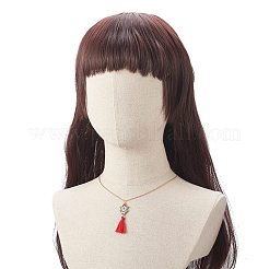 Плетеная стрела из стеклянных семян с подвеской-кисточкой&nbsp;NJEW-MZ00010