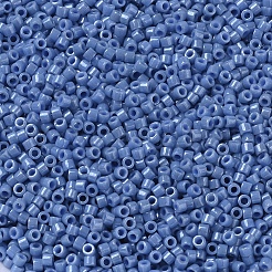 MIYUKIデリカビーズ  シリンダー  日本製シードビーズ  11/0  （db0266)不透明デニムブルー光沢  1.3x1.6mm  穴：0.8mm  約2000PCS /ボトル  10 G /ボトル&nbsp;SEED-JP0008-DB0266