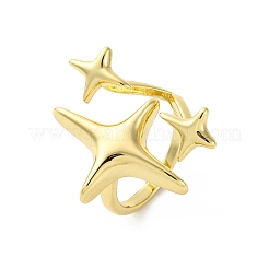 Латунные регулируемые манжеты для женщин RJEW-U053-06G