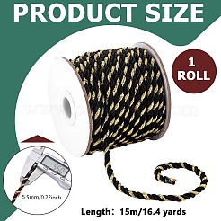 15-слойный витой шнур из полиэстера длиной 3 м.&nbsp;OCOR-WH0816-029C