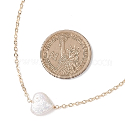 Женские ожерелья с подвеской в виде сердца из натурального жемчуга Кеши&nbsp;NJEW-JN05825