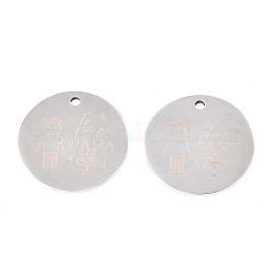 Pendenti in acciaio inossidabile 201 anti-ossidazione&nbsp;LS-STAS-T064-38P-18