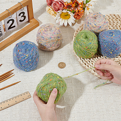 6 Strang 3 Farben Polyestergarn&nbsp;DIY-OC0015-03