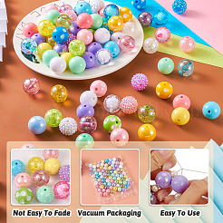 82 шт. 32 акриловые бусины в смешанном стиле&nbsp;MACR-TA0001-23