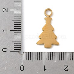 Эмалевые подвески из нержавеющей стали 304 с рождественской тематикой STAS-K312-04C-G