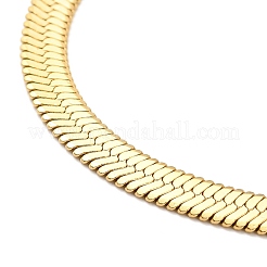 Ионное покрытие (ip) 304 нержавеющая сталь цепочка елочка ожерелье для мужчин и женщин NJEW-E076-04D-G