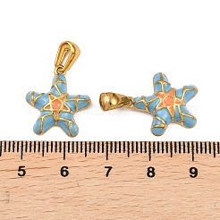 Подвески из нержавеющей стали 304 с эмалью&nbsp;STAS-P438-04G