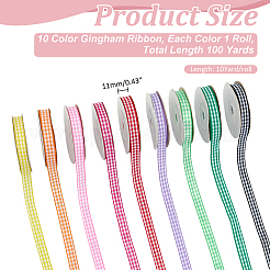 10 рулон 10-х цветных полиэфирных лент SRIB-ME0001-04