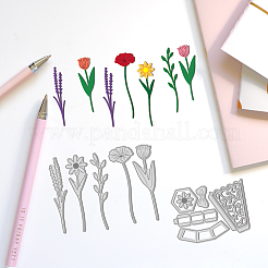 Углеродистая сталь разрезает трафареты DIY-WH0309-2338