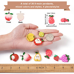 Подвески из смолы в стиле 36 шт.&nbsp;RESI-CW0001-11