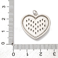 Латунные микропаве прозрачные подвески с фианитом KK-U076-21P