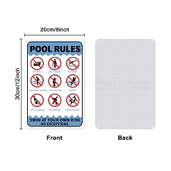 Уф-защищенный и водонепроницаемый алюминиевый предупреждающие знаки&nbsp;AJEW-WH0111-H02