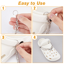 Цепочка для украшения обуви из сплава «летучая мышь»&nbsp;FIND-AB00006