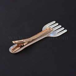 Акриловая заколки крокодил OHAR-P020-03G