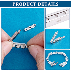 1 Stück: 925 Twister-Verschlüsse aus Sterlingsilber&nbsp;STER-PH0003-07