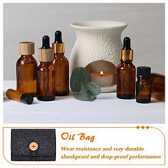 5 шт. фетровые мешочки для хранения украшений с кнопкой&nbsp;ABAG-BC0001-71A