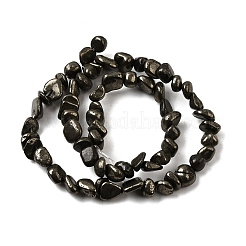 Природные пирит бисером нити самородки G-I125-82