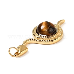 Природных тигровый глаз подвески G-E088-05G-02