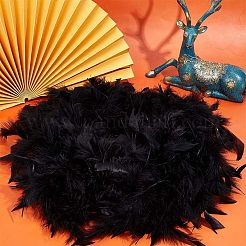 Truthahnfedern Fluff Boa zum Tanzen&nbsp;FIND-WH0126-125A