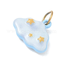 Pendentifs en acier inoxydable 304 émaillés&nbsp;SA-CBA08A6-02G