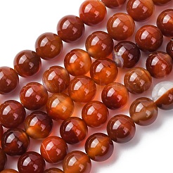 Натуральные полосатые агатовые бусы&nbsp;G-H343-D03-12mm