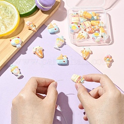 21 шт. 7 вида гальванических смоляных бусин RESI-CJ0004-62