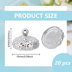20 pendentif en alliage de zinc sur le thème de l'automne&nbsp;FIND-BC0019-64P
