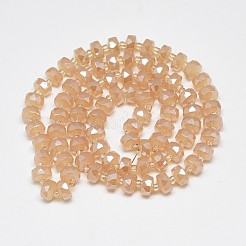 Chapelets de perles en verre électroplaqué&nbsp;EGLA-Q083-8mm-C01