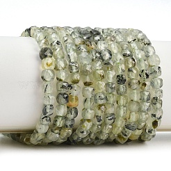 Природные пренит нитей бисера&nbsp;G-B171-A01-4x4mm