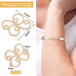 40 шт. латунные соединительные подвески KK-BC0010-30