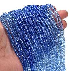 Fili di perline in vetro verniciato trasparente&nbsp;X-DGLA-A034-T2mm-A01