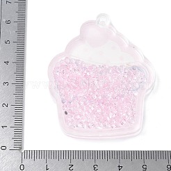 Прозрачные акриловые подвески с принтом&nbsp;OACR-E042-03F