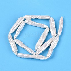 Hilos de perlas keshi barrocas naturales&nbsp;PEAR-N021-19-01A