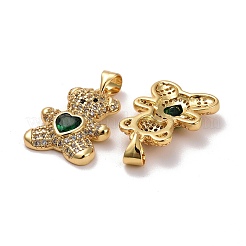 Латунные микро проложить кубического циркония подвески KK-K258-24I-G-RS