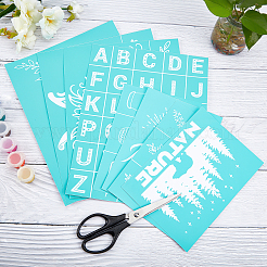 8 шаблон самоклеящийся трафарет для шелкографии DIY-OC0004-007