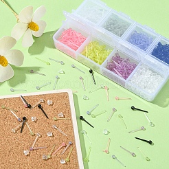 700шт пластиковые крошечные серьги-гвоздики с 150шт ушными гайками для женщин KY-YW0001-23