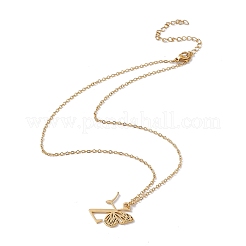 Lettre initiale avec collier pendentif papillon&nbsp;NJEW-C026-01G-Z